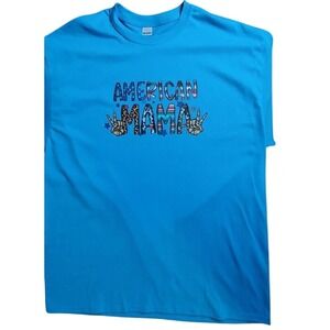 American Mama Patriotic Graphic T-Shirt Gildan‎ Heavy Cotton XL #10C